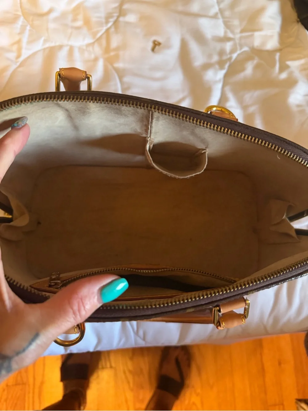 Louis Vuitton Monogram Canvas Brown and Tan Alma PM Shoulder Bag